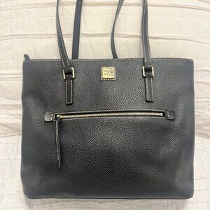 Dooney & Bourke Pebble Grain Shopper Tote- Black